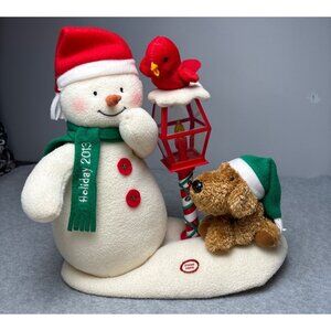 Hallmark Merry Carolers Trio Singing Snowman Jingle Pals Lamp Post Cardinal Soun